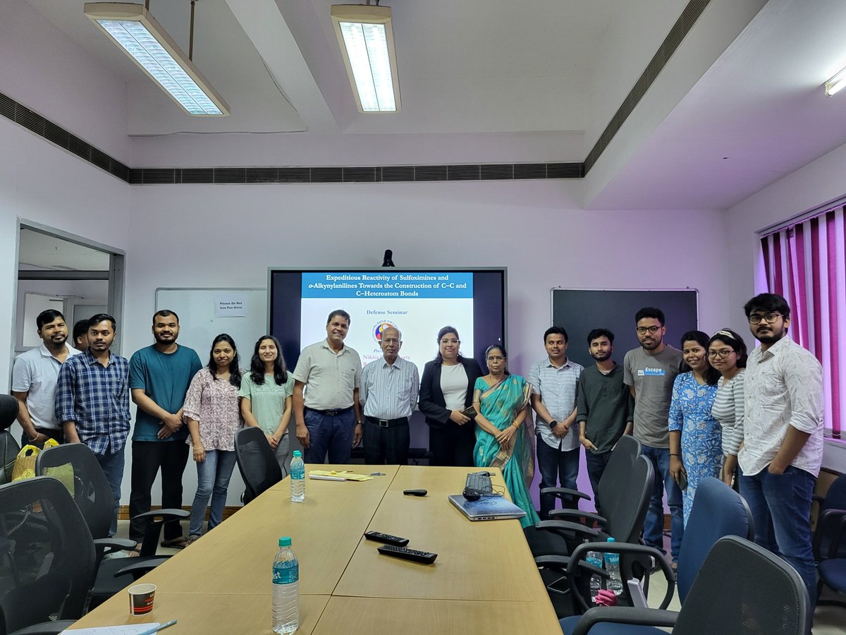 Another back to back successful defense within a week from <a href="/TheBKPLab/">ThePatelGroup🇮🇳</a>,Dr. #32 from the group. Congratulations Dr. <a href="/Nikita_0202/">Nikita Chakraborty</a> for her successful PhD viva voce. Thanks Prof. Tushar K Chakraborty for valuable suggestions. Wish you all the best Dr. Nikita for your future endeavors.