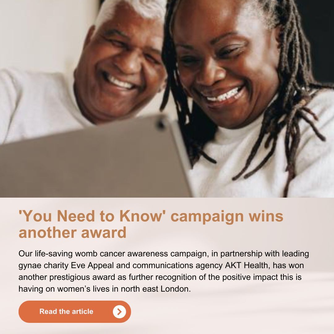 CancerNel's tweet photo. Honoured to receive further recognition for our womb cancer awareness campaign. 

Learn about 'You Need to Know': https://t.co/5aQw2ENWg0

#CancerAwareness #CommunityHealth #YouNeedToKnow https://t.co/7YiZZjIibV