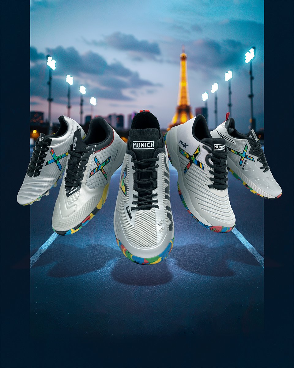¡Los Juegos Olímpicos están a la vuelta de la esquina y el team de MUNICH knows it!  Ya disponibles en tiendas físicas y web. ¡Corre que vuelan! 🤩 #MUNICH #OLIMPIX