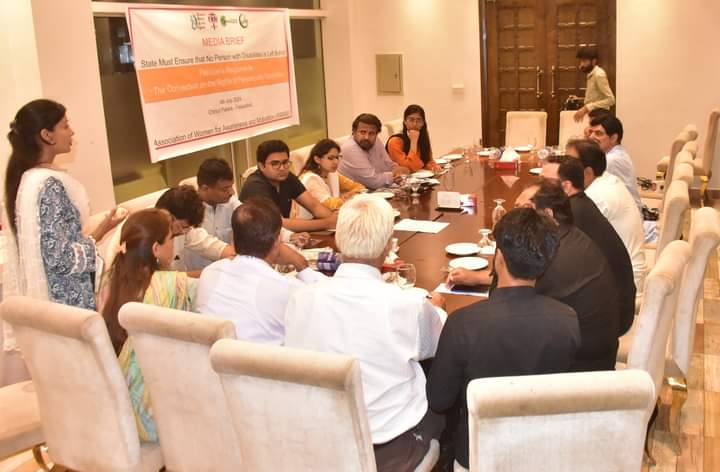 pk_awam's tweet photo. On 4th July 2024, AWAM, DRAG, and CBID held a media briefing on "Pakistan’s Response to the CRPD." Event marked 13 years since CRPD ratification, highlighting PWD rights concerns. Speakers: Shazia George, Sonia Patras, Al-Haaj Ch. Latif Gill, Mian Iftikhar Ahmed,&amp; Muhammad Younis https://t.co/EBIasWdtCb
