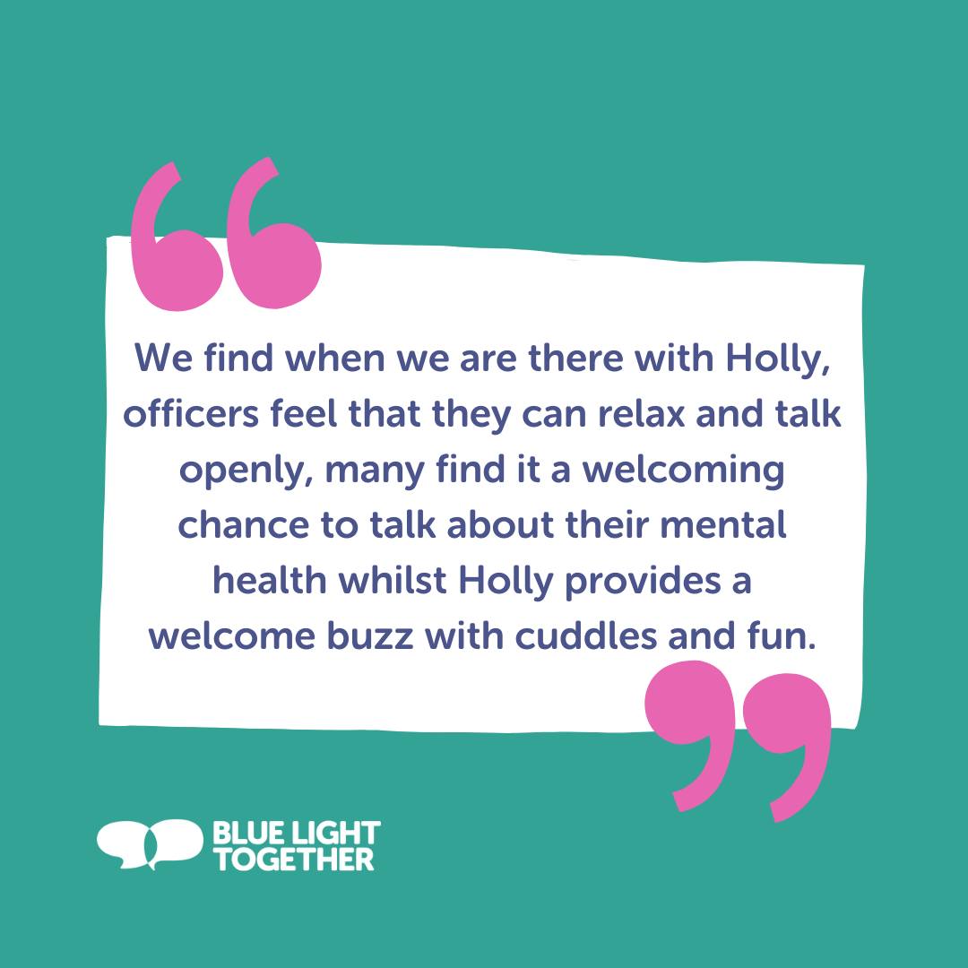 BlueLightTGTHR's tweet photo. Retired Police Officer, Paul Roe, has shared with us his story of struggling with PTSD and how his drive to help and support those in need has lead to hi founding @BluepawWB Visit BLT to read more about him and Holly. https://t.co/nlv32jQGMz