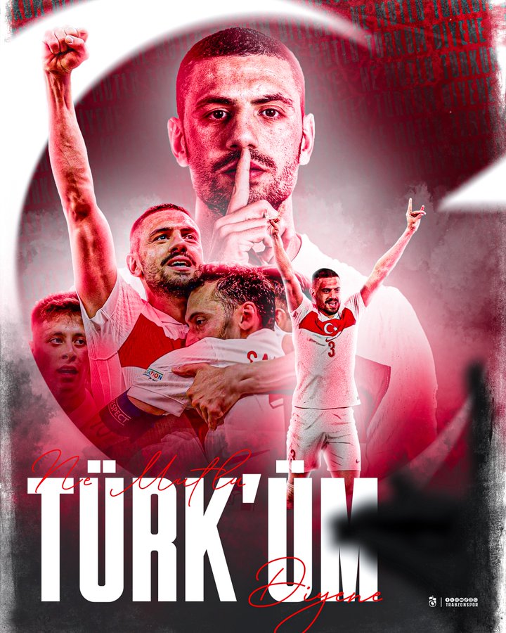 Trabzonspor'un Merih Demiral paylaşımı.