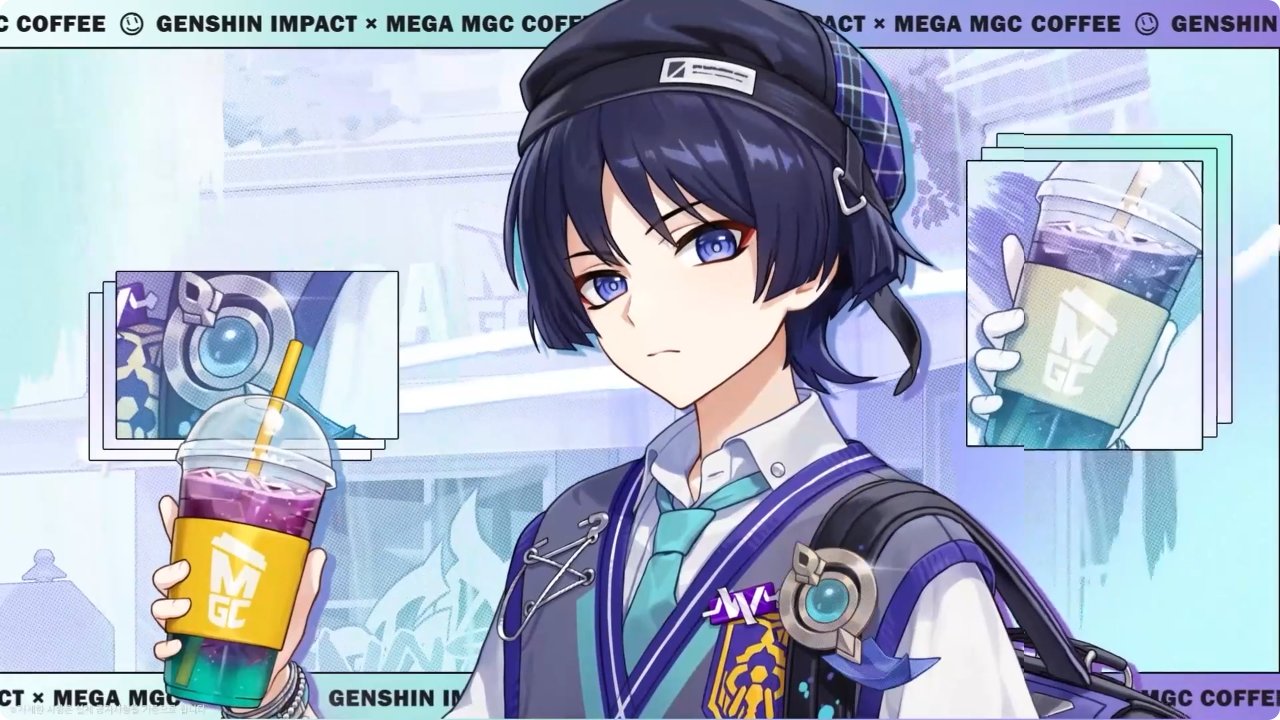 Amazon.co.jp: 原神 放浪者 Mega Coffeeコラボ 散兵×Mega Coffee