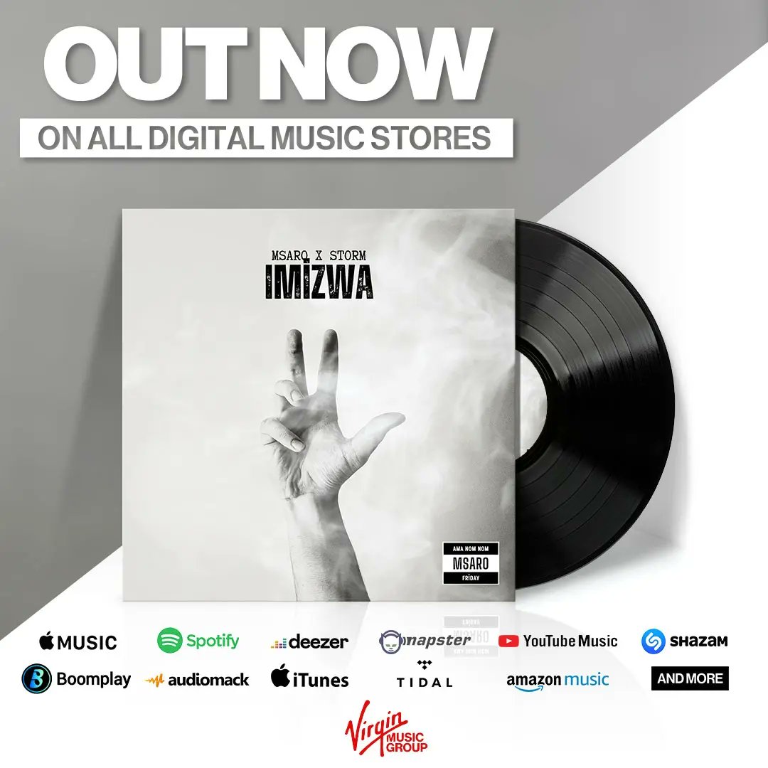 dj_msaro's tweet photo. Imizwa featuring Storm 🤘🏾🌎

Available 👇🏾👇🏾

DSPs - https://t.co/ddjmgY1OFV 
YouTube -  https://t.co/1c3tFISIni

Danko🙏🏾🌎

#msaro #amanomnom #friday #imizwa https://t.co/rqIfE5ja3i