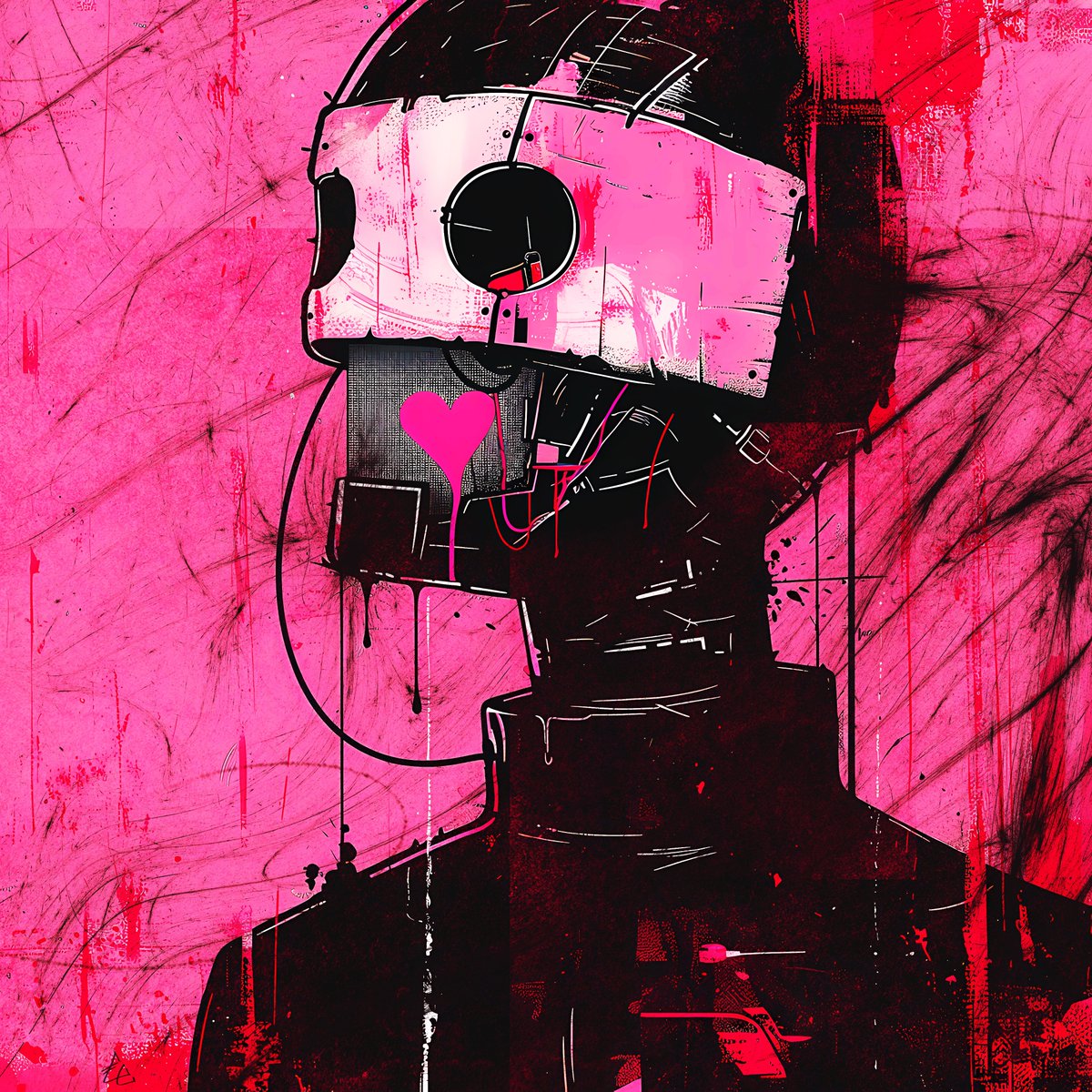 LuvcraftArt's tweet image. One of my fav pieces from &quot;Beyond Humanity 2.3&quot;...
#beyondhumanity #robotlove #summer #Transient