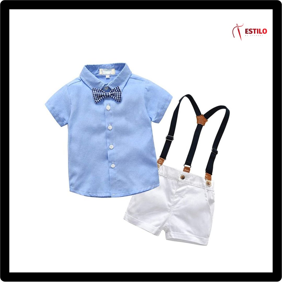 EstiloSourcing's tweet image. Dress Shirt with Bowtie + Suspender Shorts 

#kidsdresses #fashion #kidsfashion