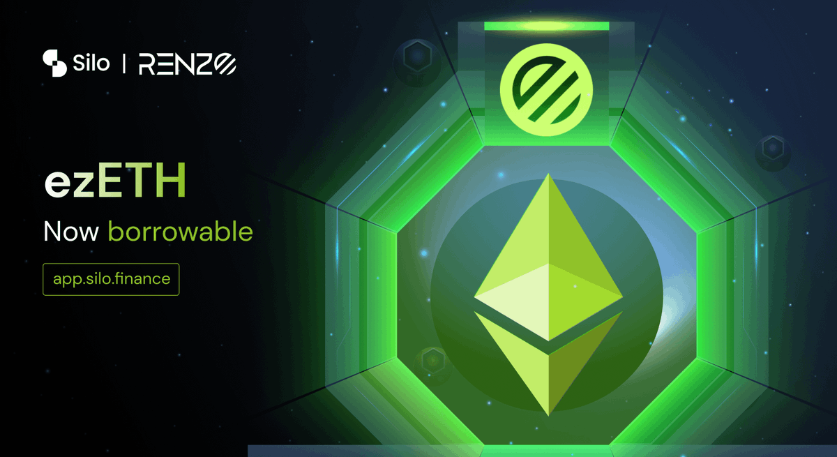 SiloFinance's tweet photo. Borrowable deposits have been enabled on ezETH, allowing depositors to opt-in for lending if they'd like to earn interest.

Not sure what this means for you?

Let's take a look 👇 https://t.co/zRX5HMJ48z