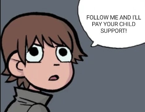 AdamZadamBadam's tweet image. Hey you!
Do you love Scott Pilgrim? Or Splatoon?
Do you love unfunny tweets?
Then follow me and I'll gift you with banger tweets!
And turn on notifs too!
Please follow me my wife left me for a dude with more twitter followers than me