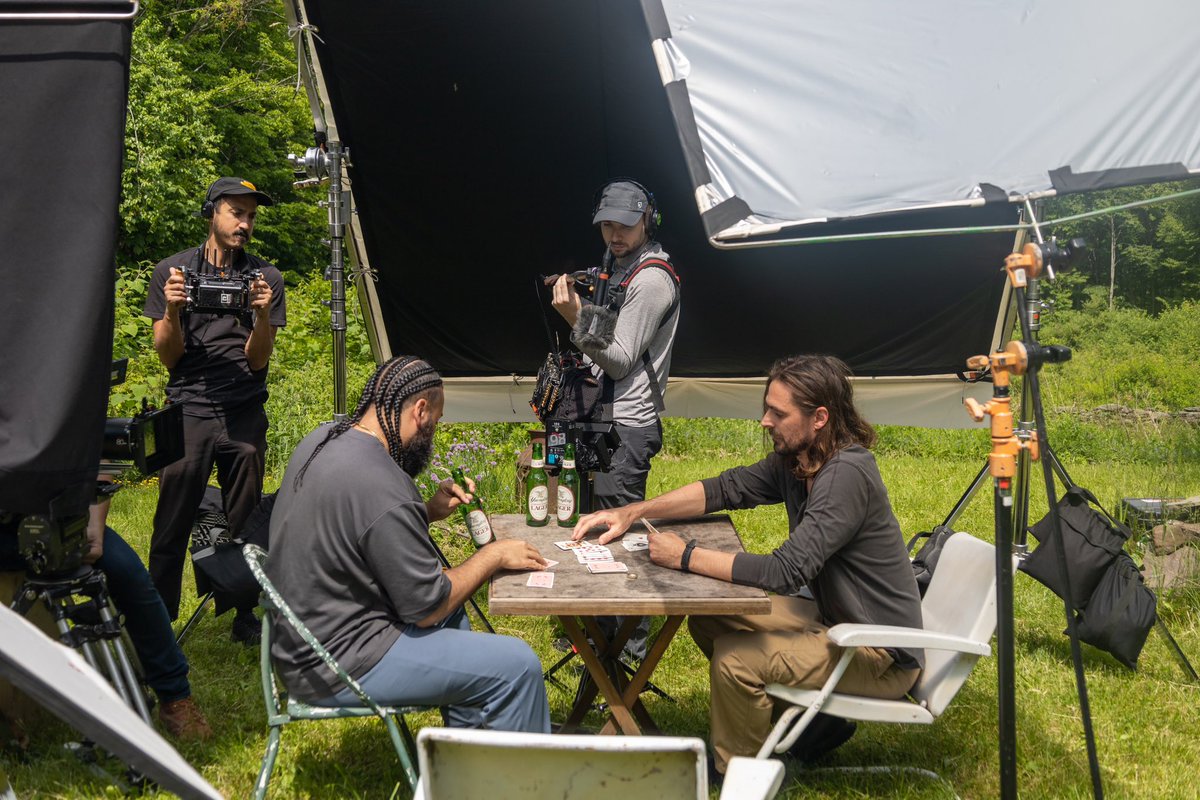 Dangerworks's tweet photo. This is what filmmaking is all about! Here are some BTS production stills from the shoot for Richard Lepow’s short film, “Ashes Under the Sand.” Thanks to the support of our friends and families, what started as a dream in 2019 finally became a reality! https://t.co/WCYf0FP1wa
