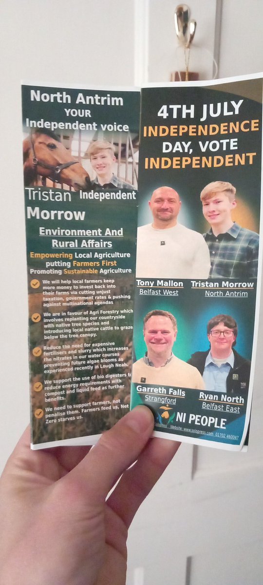 TrisBurnedLands's tweet image. Election results are out, 136 people decided to vote for an independent voice!! 😁 THANK YOU! And thanks to Benji 😄🐶
This has shown people are interested in common sense, sustainable agriculture, cross community centres, lower taxes, and an end to bureaucracy.
This is the start…