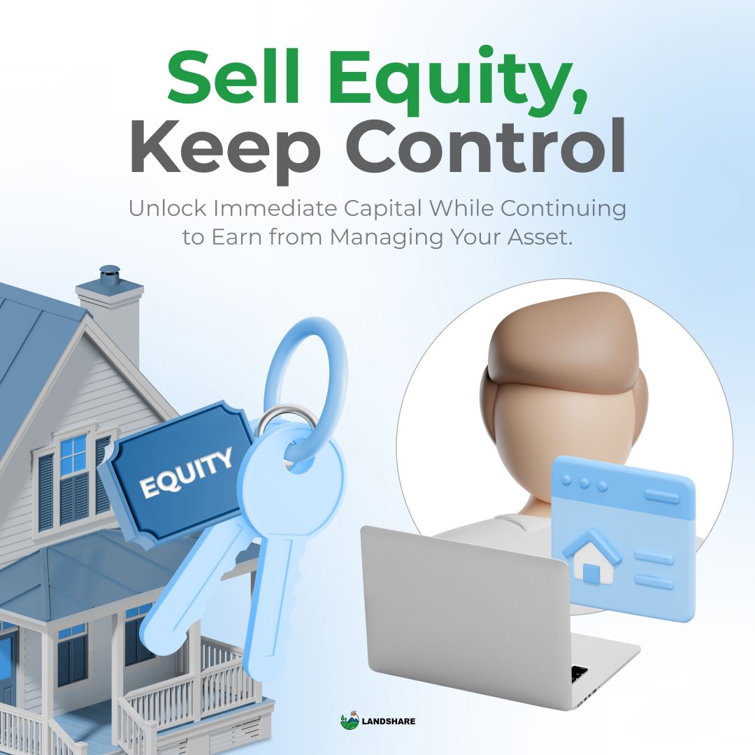 💡 Maximize Your Property’s Value with Landshare!

Property owners, sell part or all of your equity while continuing to manage your assets. With #Landshare, gain access to capital now and keep earning income through management.

🏡 Get the best of both worlds: instant liquidity