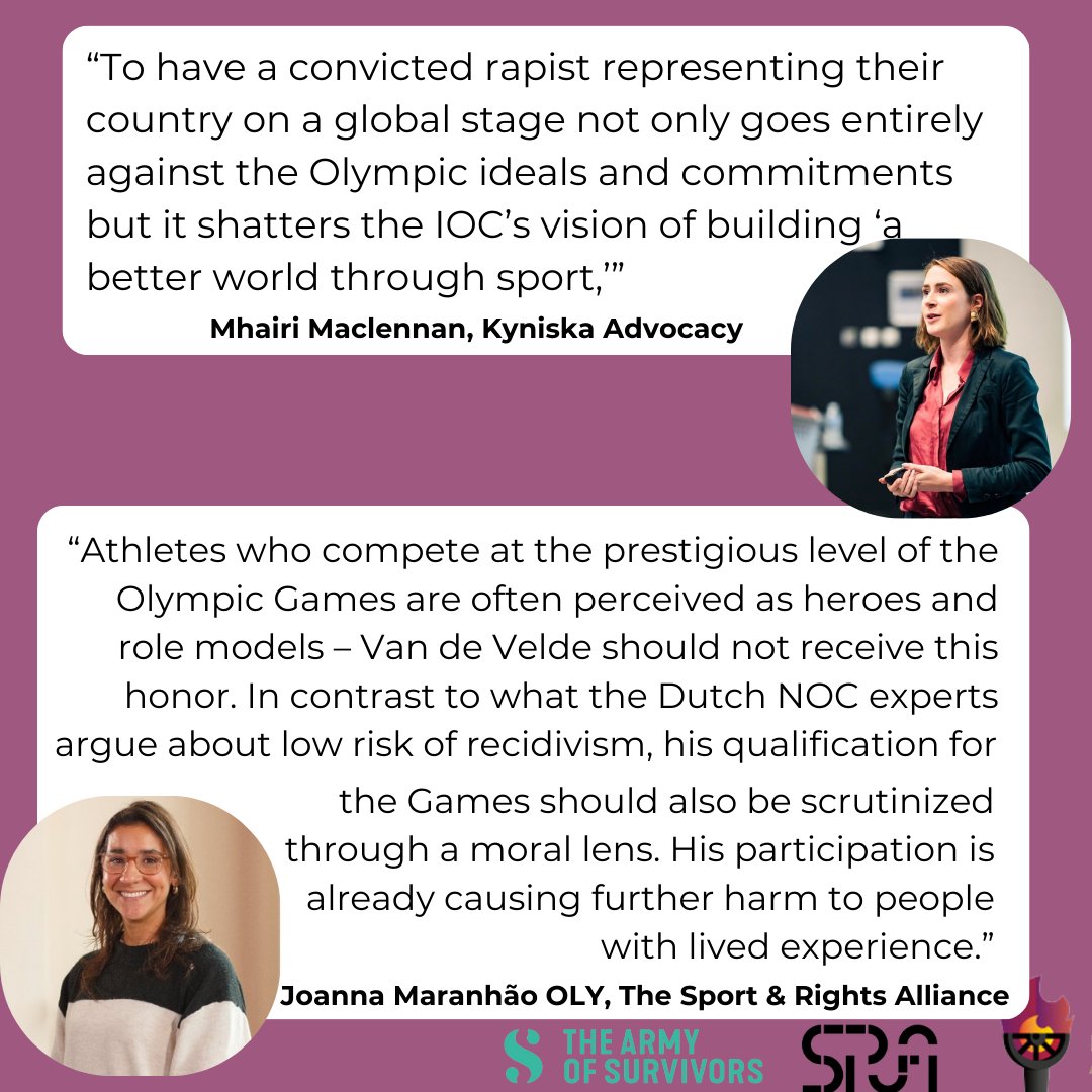 kyniskaadvocacy's tweet photo. Athlete Network Coordinator @Jujuca1987 and Kyniska Co-Founder @mhairimaac on why the IOC must prohibit Van de Velde's participation at @Paris2024 https://t.co/X1MpXgREmM