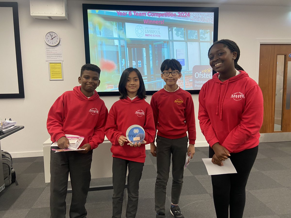 NewParkPrimary's tweet photo. We won!! Out of 23 teams we came 1st! Amazing achievement by our y6 team! Well done! ❤️ #ULMAS #NP_Y6 https://t.co/FReoo2ikQI