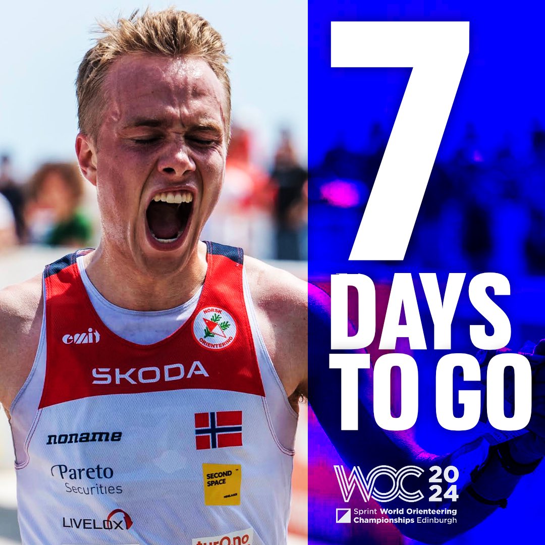 Just 1 week remaining until we get to see the world’s best Orienteers race in Edinburgh! ⏳🏴󠁧󠁢󠁳󠁣󠁴󠁿

Who are you most excited to see? 👇

<a href="/EventScotNews/">EventScotland News</a> <a href="/Edinburgh_CC/">The City of Edinburgh Council</a> 

📸 <a href="/IOForienteering/">IOF Orienteering</a> / Kristina Lindgren