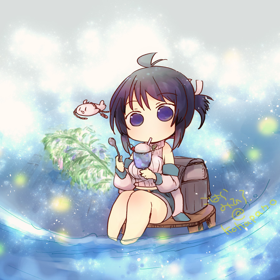 「7月です。絵仕事スケジュール更新しました。漫画イラストミニキャラ等の絵仕事募集中」|こはら深尋🐈飯屋の娘完結のイラスト