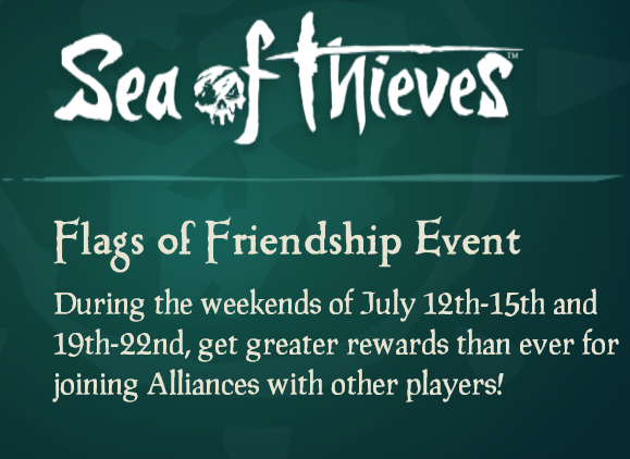 The Flags Of Friendship event starts on the 12th so what better way to make friends than joing a discord server full of freindly and skilled players 

discord.gg/usnofsot

#usnofsot #sot #XboxSeriesX #PlayStation