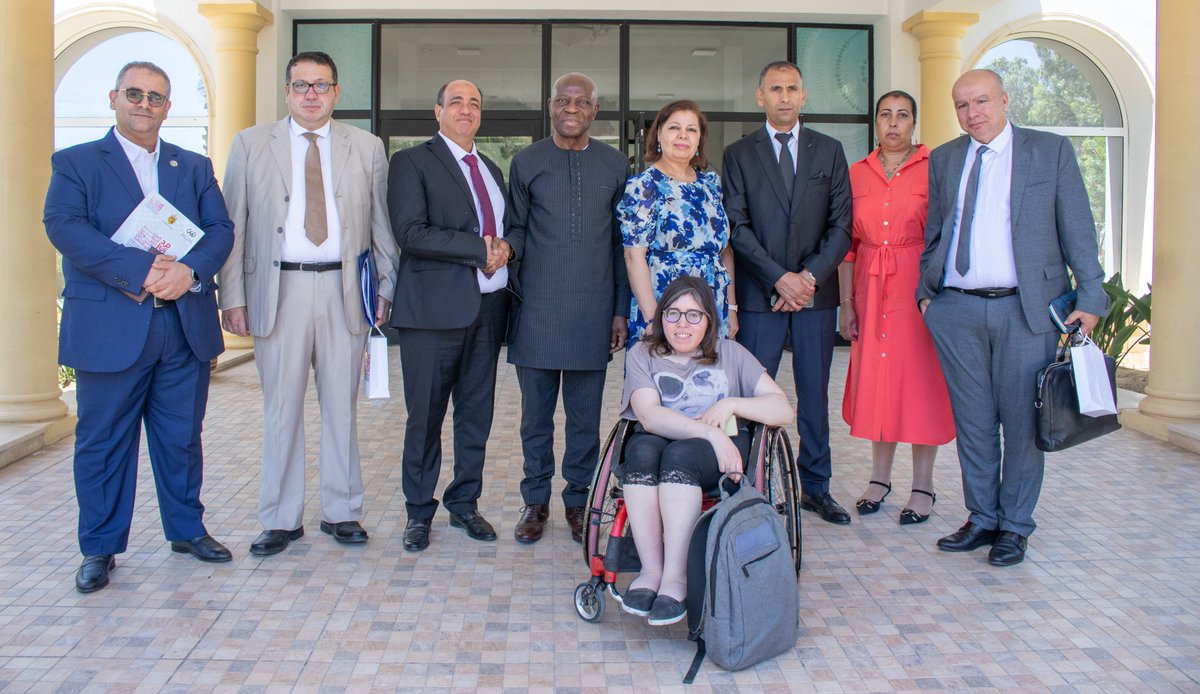 Lors de sa visite officielle en Tunisie, le DG de l'OIT, M. Gilbert Houngbo, a visité le Centre International pour la Promotion des personnes handicapées. Cette visite renforce notre engagement à promouvoir l'inclusion et à améliorer la vie des personnes en situation de handicap.