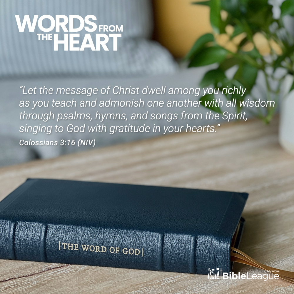 BibleLeagueCan's tweet photo. “Let the message of Christ dwell among you richly as you teach and admonish one another with all wisdom...singing to God with gratitude in your hearts.” Colossians 3:16 NIV
The foundation of fellowship is Jesus and His Word.
#WFTH | https://t.co/wJ99gCcAhg https://t.co/e34lnjLmEV