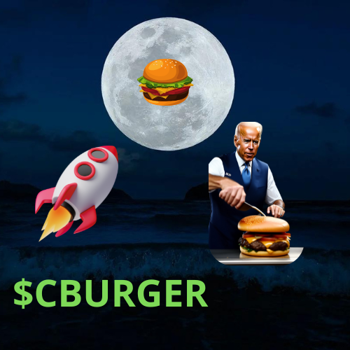 CryptoBurgerSOL's tweet photo. Forget Biden flipping regular burgers; he's all about flipping $CBURGER to the moon! 🍔🚀 
#CBURGER #Memecoin #Meme #Biden #Crypto #cryptocurrency  #BurgerTime https://t.co/ba2nYfSOzj
