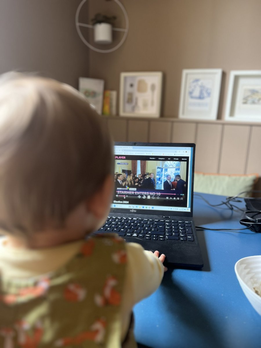 The first of my 3 kids to lay eyes on a labour PM. Thank goodness for that. Do us proud Kier