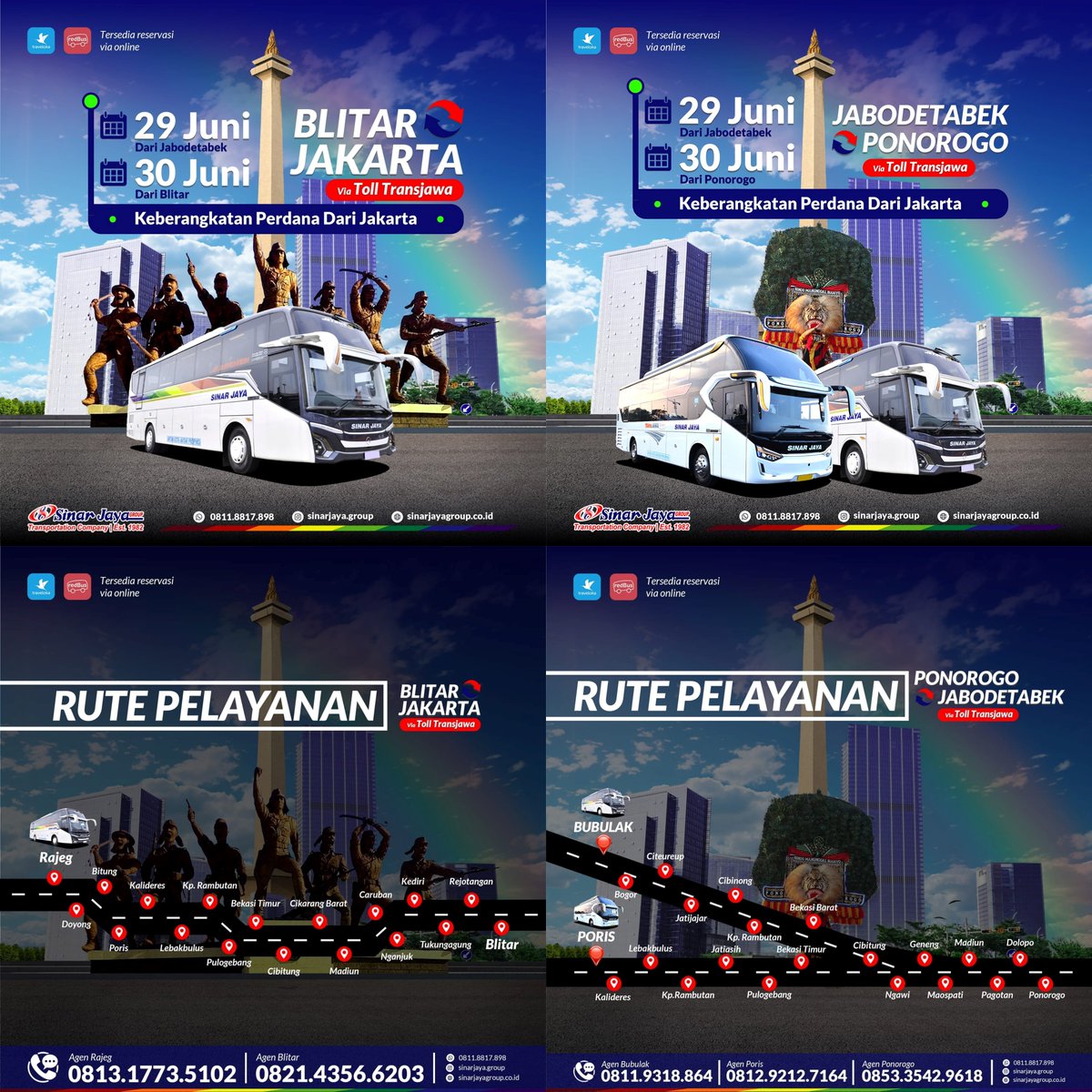 Ada apa dengan Blitar, kok tiba² diserbu dua PO bus secara bersamaan gini.

Siap² ya Rosalia Indah, Harapan Jaya, &amp; GHTS, ada pemain handal yang ikut masuk pasar rute Blitar - Jakarta nih 😆