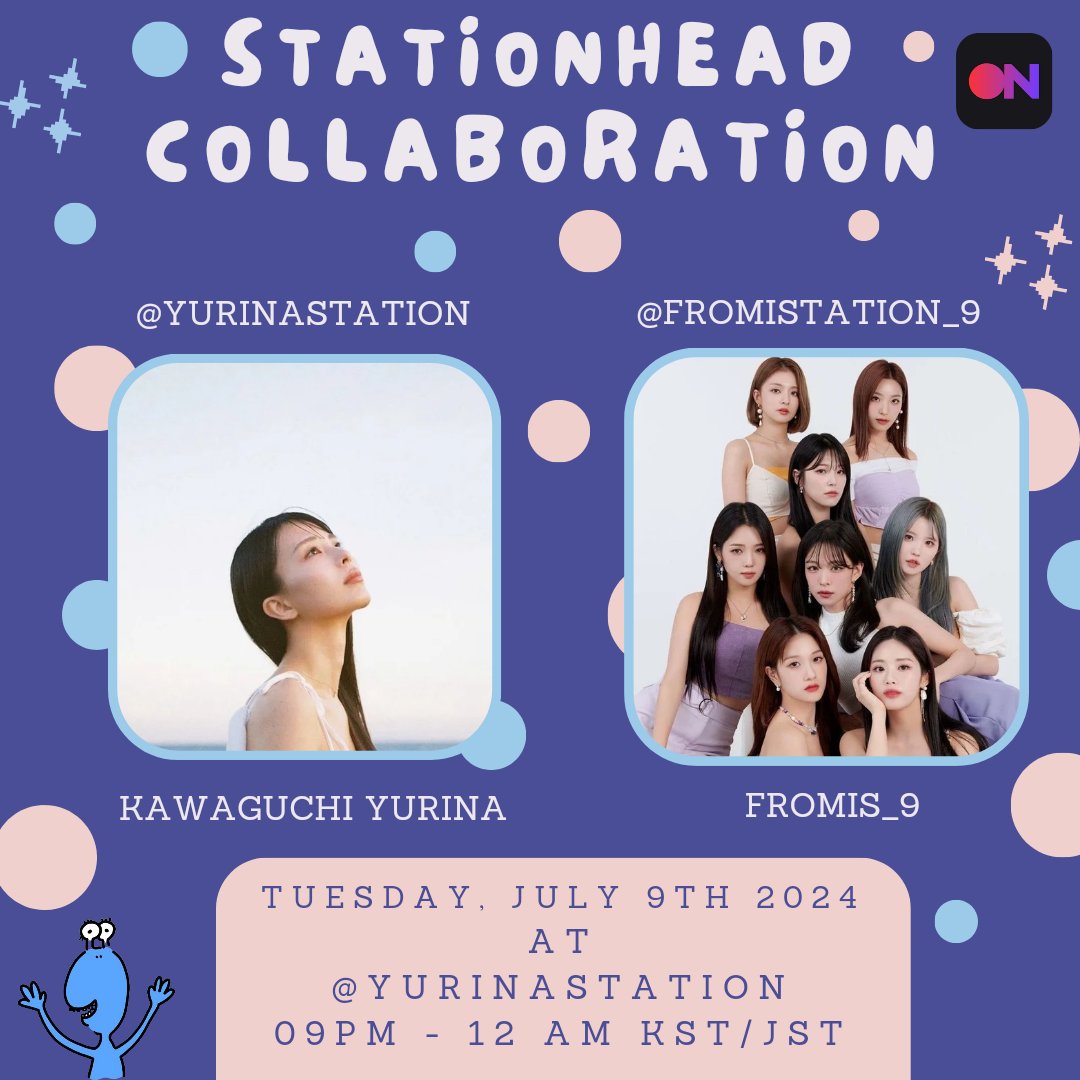 yurinastation's tweet photo. [📻]
Yurisses &amp; Flovers! 🦋 We’re going to collab with @fromiStation_9! Don’t forget to tune in and enjoy Kawaguchi Yurina and Fromis_9 discography together 💙

🗓️July 9th
⏰9PM - 12AM JST/KST
🔗: https://t.co/rqQQfntrf7

#Yurina #KawaguchiYurina 
#川口ゆりな #fromis_9 https://t.co/xc15pHEJvD