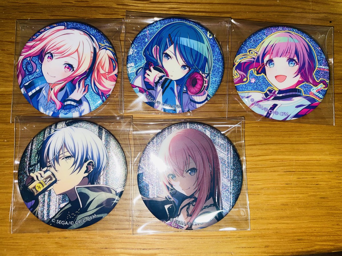 初音ミク 5B 黒百合 プロセカ 缶バッジ グリッター フェス