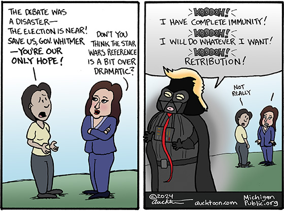 John Auchter (@johnauchter) on Twitter photo cartoon for <a href="/MichiganPublic/">MichiganPublic.com</a> <a href="/michiganradio/">Michigan Public</a> #Retribution #Whitmer #2024Election michiganpublic.org/commentary/202… cartoon for <a href="/MichiganPublic/">MichiganPublic.com</a> <a href="/michiganradio/">Michigan Public</a> #Retribution #Whitmer #2024Election michiganpublic.org/commentary/202…