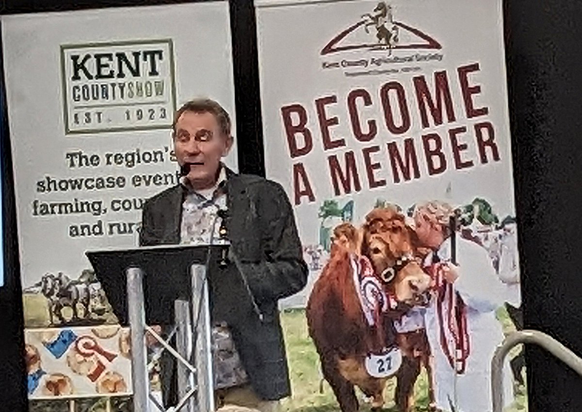 Thank you <a href="/NigelBarden/">Nigel Barden</a> for your entertaining and informative talk at the <a href="/kentcountyshow/">Kent County Show</a> President's Luncheon. Your passion and support for the sector really shone through, as did your knowledge of the best of #Kent's farming and food sector.