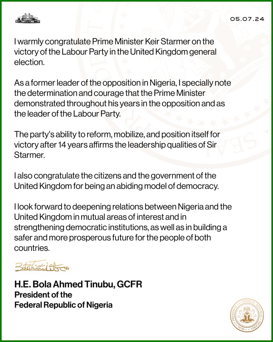 Bola Ahmed Tinubu tweet media