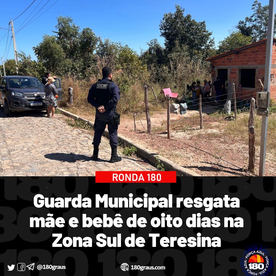 180graus's tweet photo. A Guarda Civil Municipal (GCM) de Teresina realizou o resgate de um bebê de apenas oito dias e sua mãe, ambos em situação de vulnerabilidade, nesta quinta-feira (04/07). 

📲Confira: https://t.co/gLZeGgtp43 https://t.co/1RKXqWy6Nk