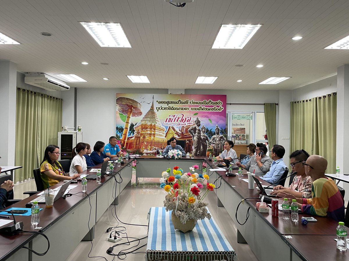 ChaitedSirisak's tweet photo. 5กค2567 ประชุมกับทุกภาคส่วน เพื่อเสนอให้จังหวัดเชียงใหม่ เป็นเจ้าภาพประชุมระดับโลก Inter Pride world conference 2025
เป็นกำลังใจให้พวกเราด้วยนะคะ
Road to Inter Pride world conference 2025
#InterPride #InterPrideWorldConference2025
#Tceb
#SexWorkIsWork #สมรสเท่าเทียม #LGBTQ+ https://t.co/zV6uqNDXB3