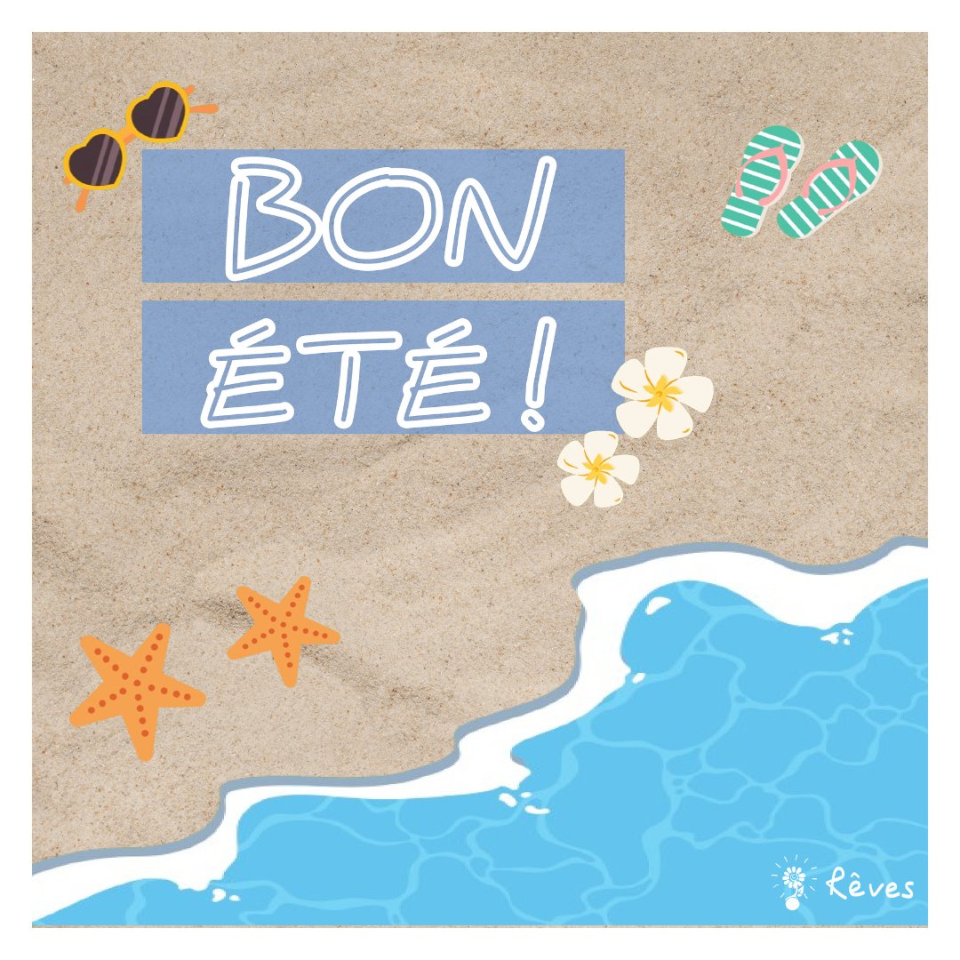 🌞 Rêves vous souhaite un bel été ! 🌞

L’association reste ouverte tout l'été, n’hésitez pas a nous contacter :

📞04 74 06 30 00