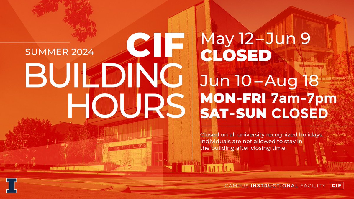 Just a reminder of our summer hours 🌅