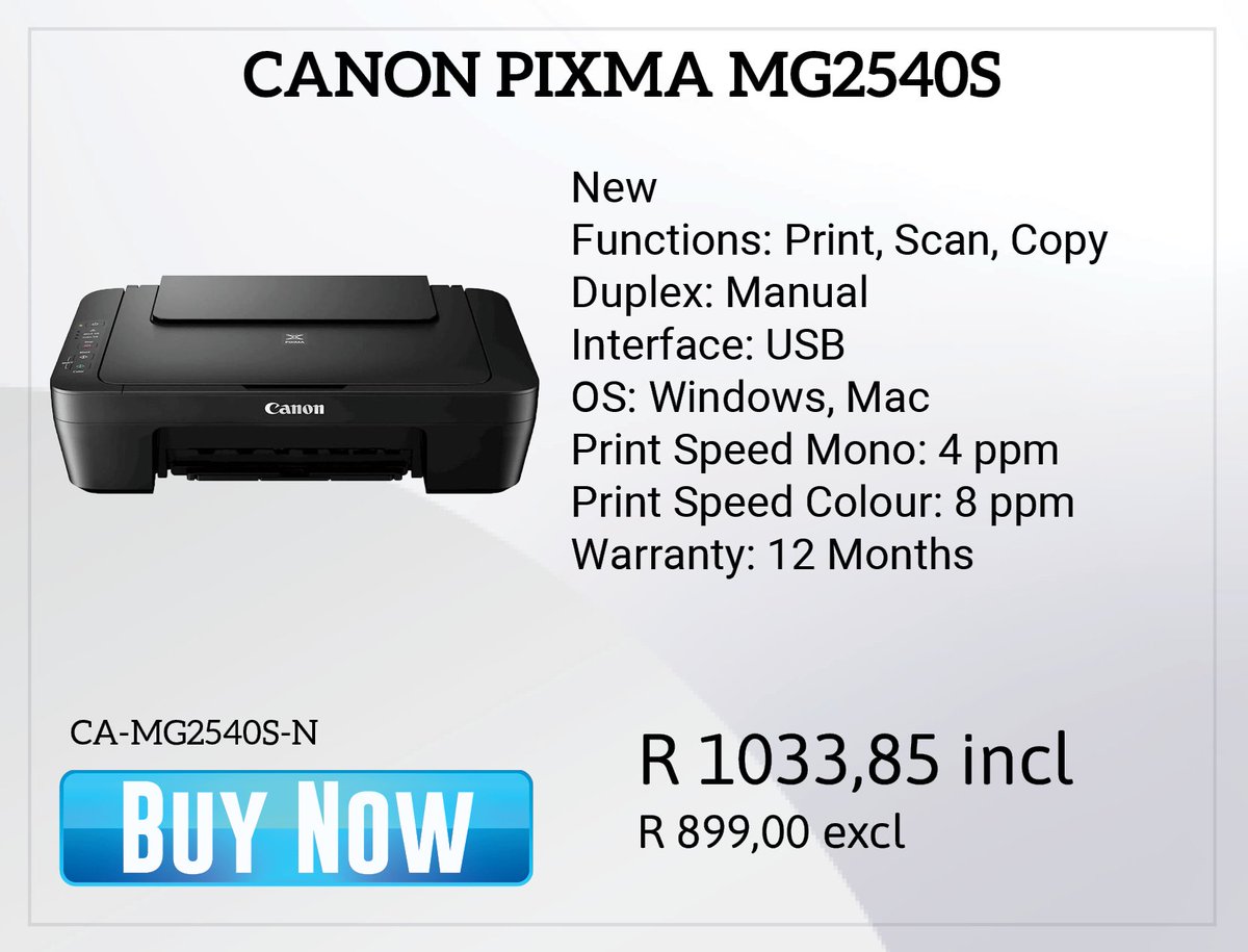 Partserve's tweet image. Discover our range of Canon PIXMA printers! Get yours today

CANON PIXMA MG2540S (CA-MG2540S-N)
CANON PIXMA TR4640 (CA-TR4640-N)

#CanonPIXMA #PartServe #QualityPrinting #OfficeSolutions #AffordablePrinters #HomePrinting #TechDeals #PrintWithCanon #CanonMG2540S #CanonTR4640