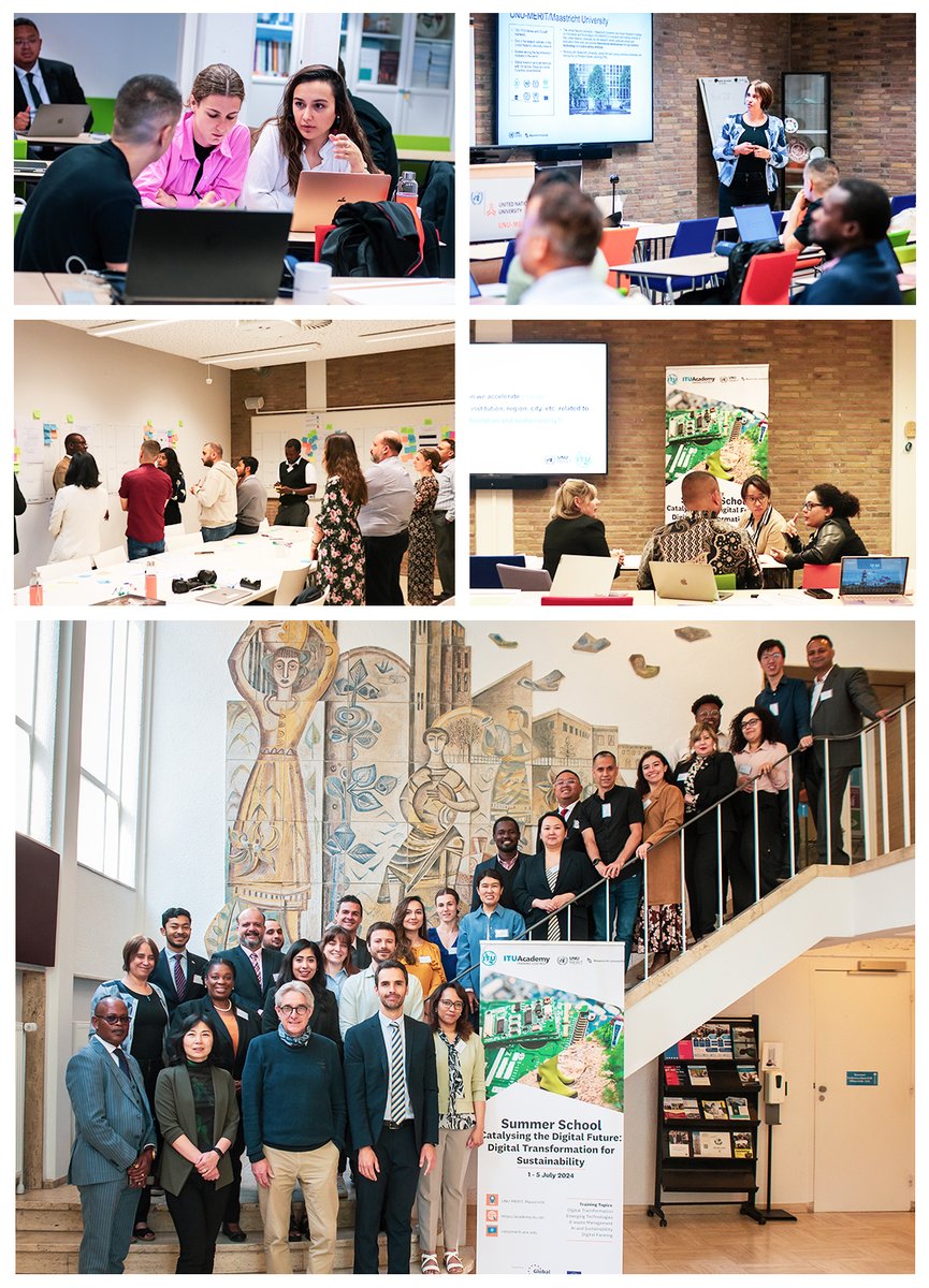 From engaging lectures to hands-on sessions, an inspiring group of professionals successfully completed the 1st <a href="/ITUDevelopment/">ITU Development</a> Summer School on Catalyzing the #DigitalFuture: #DigitalTransformation for #Sustainability!
Thanks to <a href="/UNUMERIT/">United Nations University - MERIT</a> &amp; <a href="/EU_Partnerships/">EU International Partnerships 🇪🇺</a>! #ITUacademy
