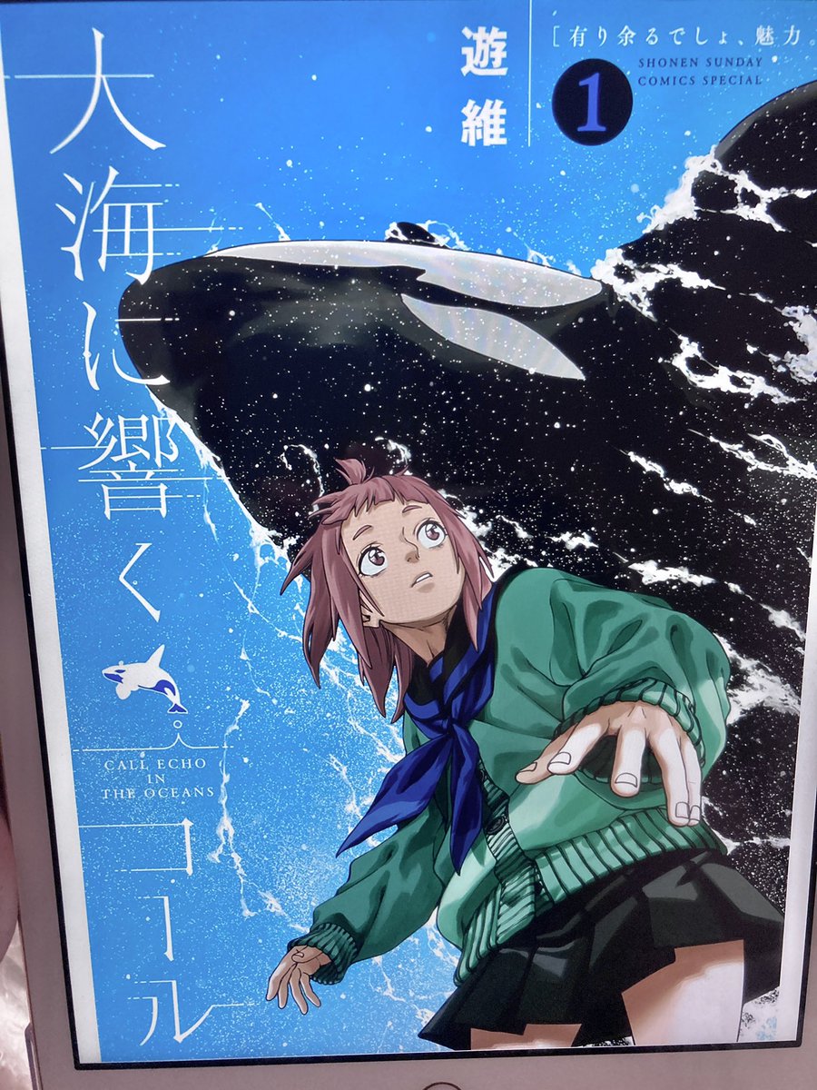 今年暫定一位の百合第1巻来た！
『大海に響くコール』

シャチとシャチ以外眼中にない女子の両方に惹かれる、同級生の主人公女子。「出会った」喜びと熱量の加速。そして「本当の愛とは？」を巡る切実な物語の予感。絵力の強さ凄い！

相手の子の名前を知ると、タイトルが…