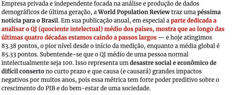 Quando pensamos em desigualdade devemos atuar no resultado ou tentar achar a causa?

Alguém já conseguiu enxugar gelo? 🧊

worldpopulationreview.com/country-rankin…