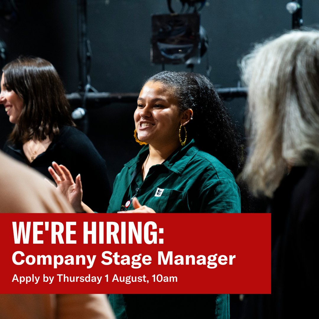 📢 We're looking for our next Company Stage Manager! 

This is a great opportunity to help us deliver high-quality programming and support a diverse range of freelancers and backstage workers. 

Apply by Thu 1 Aug, 10am: bit.ly/TWT_JOB_OPPS