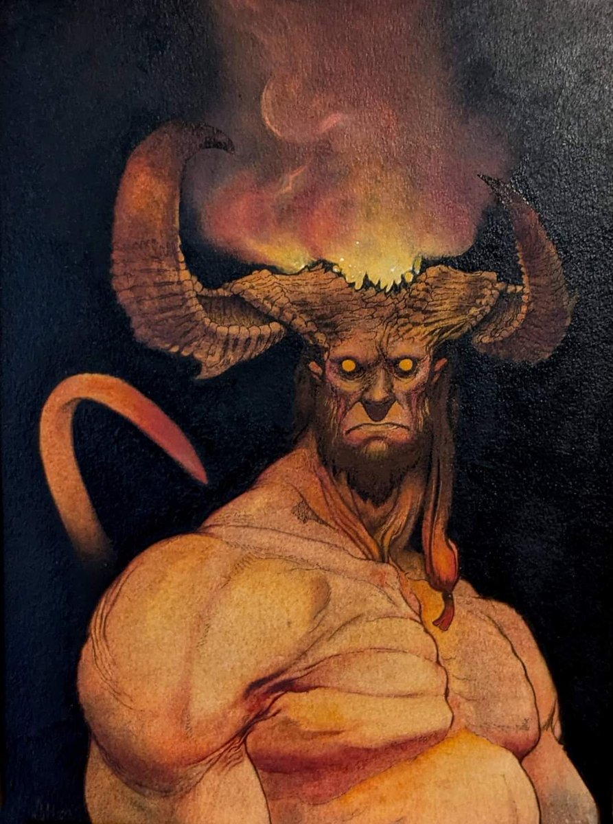 Allen Williams ➡️ IJustDraw (i_justdraw) (@ijustdraw) on Twitter photo "Azzael the Father"
Oil on oil paper on board, 9" x 12"
My piece for the "Hellboy 30th Anniversary Tribute" at <a href="/CoproGallery/">Copro Gallery</a> curated by <a href="/gdeo/">Gary Deocampo</a>
Opening Reception is Saturday July 6 from 6-10 Exhibit runs July 6 – July 27, 2024 "Azzael the Father"
Oil on oil paper on board, 9" x 12"
My piece for the "Hellboy 30th Anniversary Tribute" at <a href="/CoproGallery/">Copro Gallery</a> curated by <a href="/gdeo/">Gary Deocampo</a>
Opening Reception is Saturday July 6 from 6-10 Exhibit runs July 6 – July 27, 2024