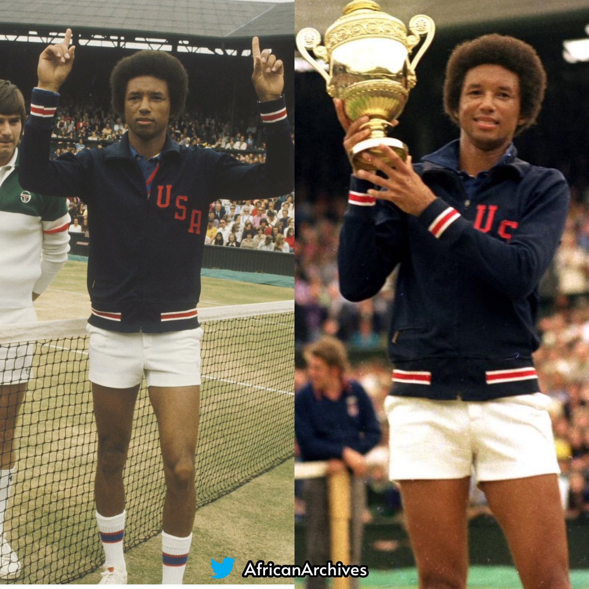 On this day in 1975, Arthur Ashe became the first Black man to win Wimbledon singles title.

He was the first black man to win Wimbledon, the US Open and the Australian Open.