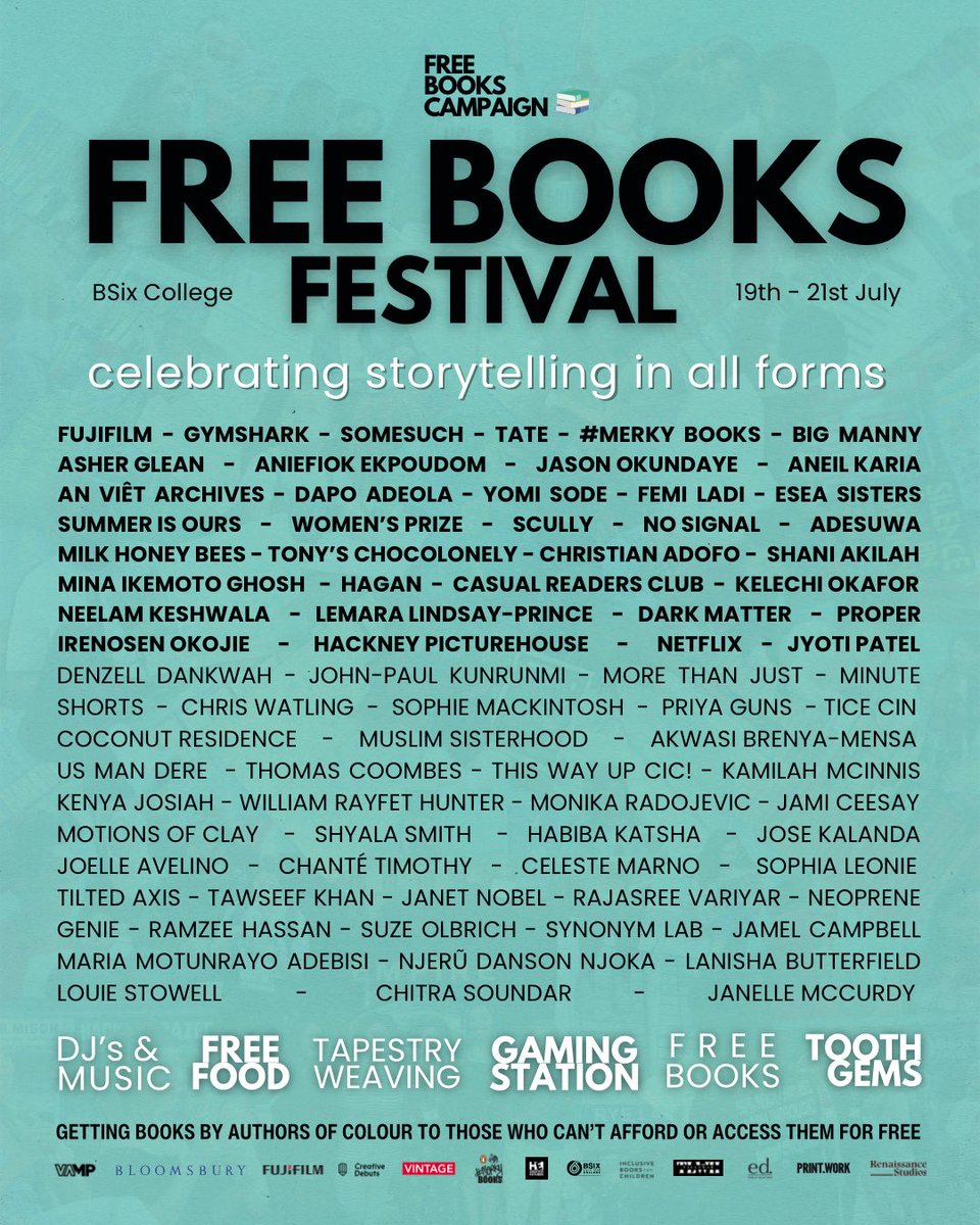 Women's Prize (@womensprize) on Twitter photo Join #WomensPrize judge, author <a href="/IrenosenOkojie/">Irenosen Okojie</a> to learn all about creative writing, in our Women’s Prize Discoveries x Black to the Future Creative Writing Workshop at the Free Books Festival!
More information here: freebookscampaign.co.uk/free-books-fes… Join #WomensPrize judge, author <a href="/IrenosenOkojie/">Irenosen Okojie</a> to learn all about creative writing, in our Women’s Prize Discoveries x Black to the Future Creative Writing Workshop at the Free Books Festival!
More information here: freebookscampaign.co.uk/free-books-fes…