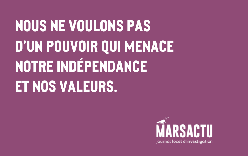 Journal indépendant, d'investigation, Marsactu et son équipe se prononcent contre l'arrivée au pouvoir d'une extrême droite hostile à la liberté d'informer et susceptible de menacer les principes que nous portons. 
marsactu.fr/agora/nous-ne-…