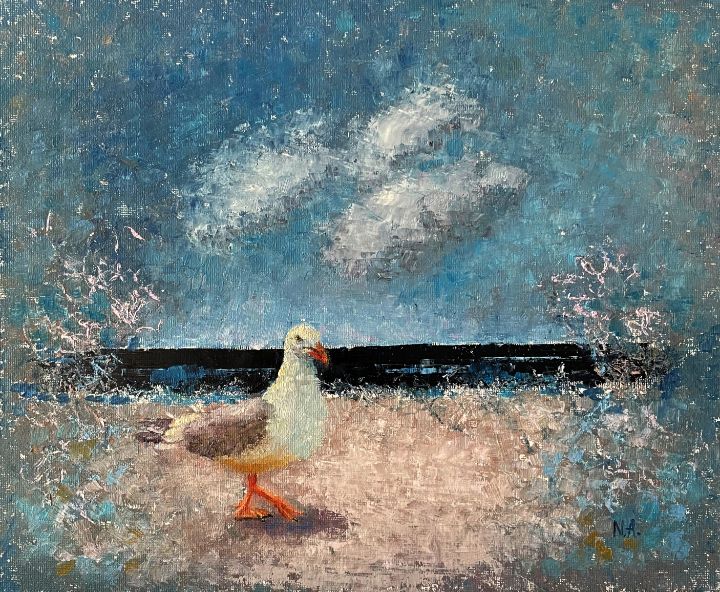 NatalieVerve's tweet photo. Art of the Day: "''In one's element'' (2021)". Buy at: https://t.co/nt2hJILVsa https://t.co/jrze48OIl7