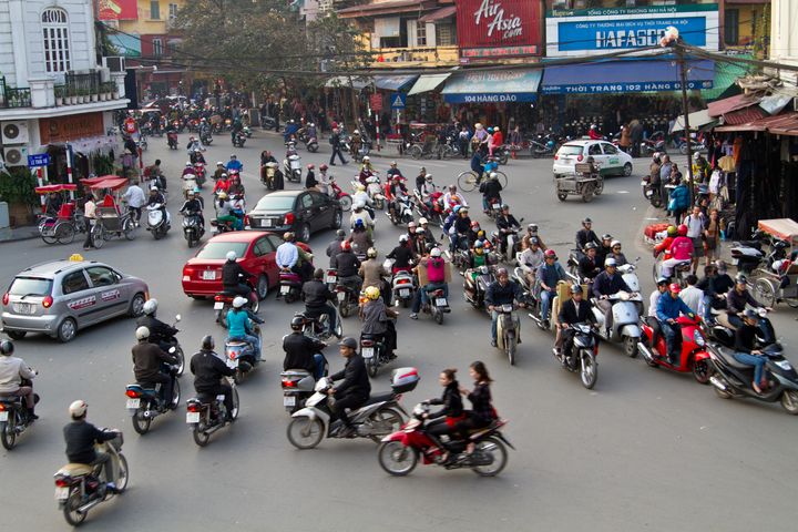nethycurl's tweet photo. Art of the Day: "Hanoi Traffic". Buy at: https://t.co/2cs1HUWZ6G https://t.co/jn75r2FNlD