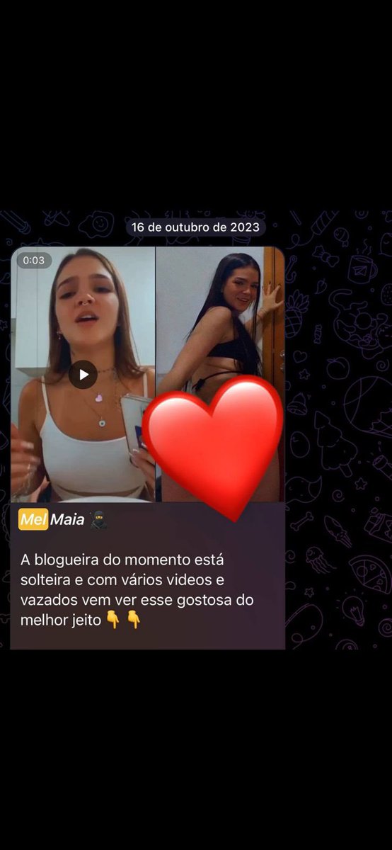 Duda33__'s tweet photo. Todos querem o vídeo vazado da mel maia? Eu tenho o vídeo, vou deixar um link de uma postagem assim que bater mil likes na postagem lá no insta,eu vazo o vídeo polêmico da mel maia 😳 vou deixar o link a seguir 👉https://t.co/NX03ow6v8x https://t.co/AIx0unu2fs