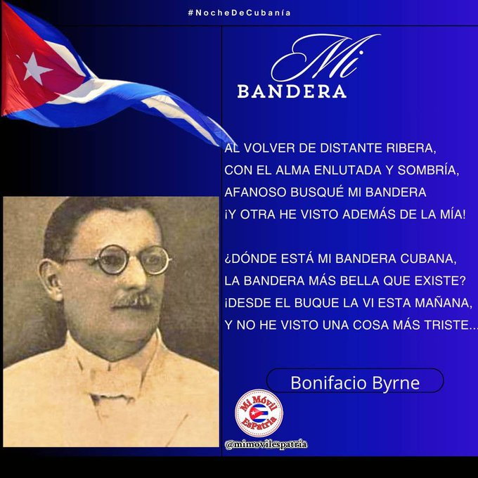 Muere Bonifacio Byrne, autor del poema "Mi bandera" #TenemosMemoria #TercerFrente  #CubaMined  @btan0787