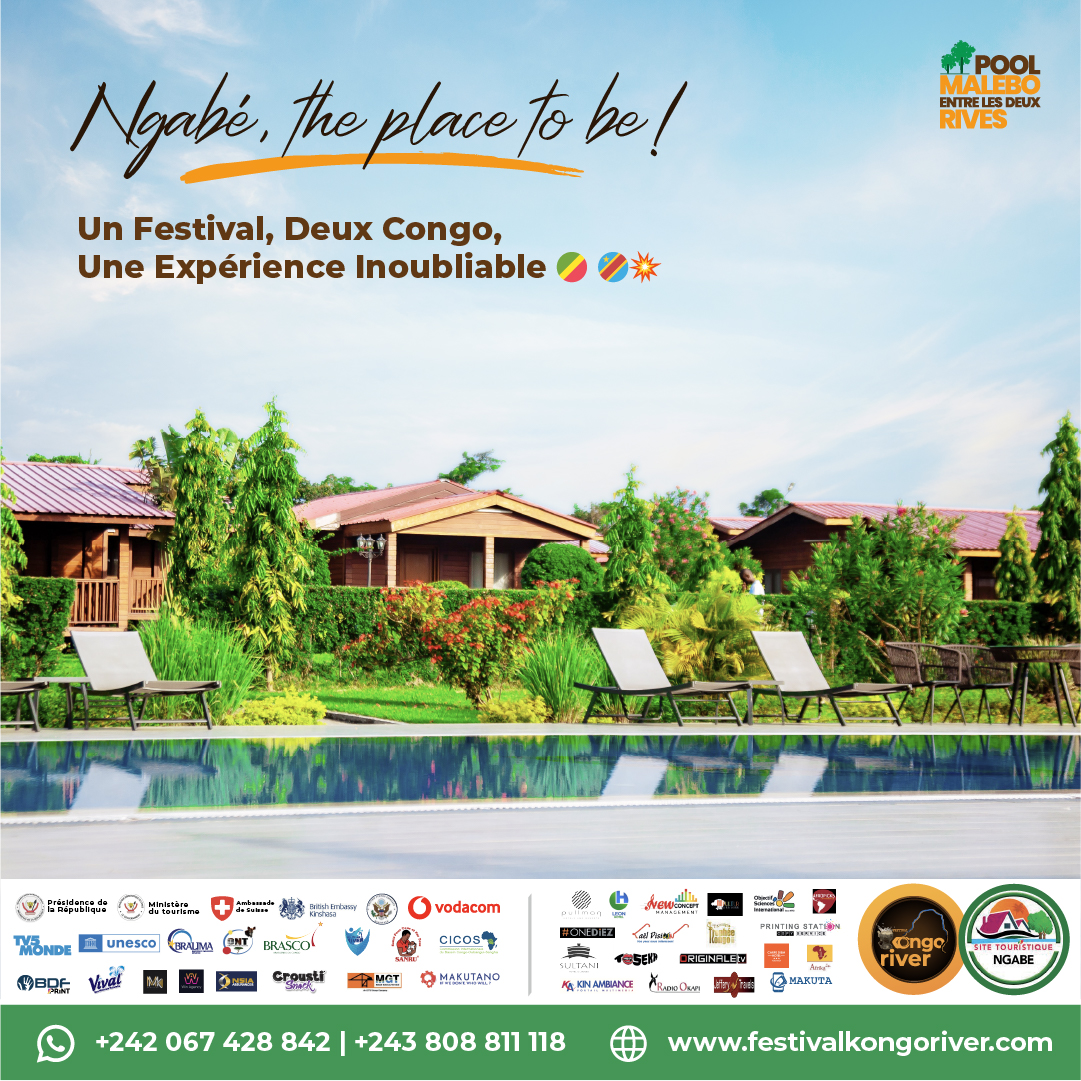 KongoRiver01's tweet photo. Ngabé, the place to be ! Un Festival, Deux Congo, Une Expérience Inoubliable 🇨🇬 🇨🇩💥

Venez vivre un moment inoubliable pour la 4ème édition du Festival Kongo River « POOL MALEBO ENTRE LES DEUX RIVES » 🌊🥳

📅 Du 22 au 28 Juillet 2024 |📍Brazzaville &amp; Kinshasa

#FKR4 https://t.co/rzLMJNslNK