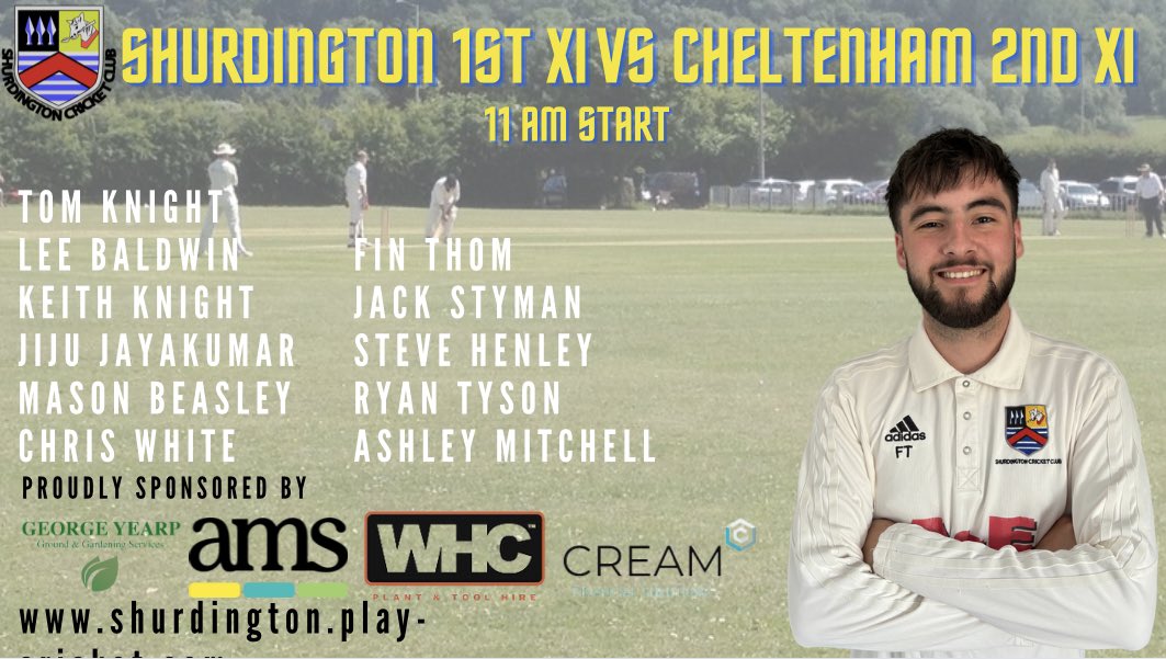 First team travel to <a href="/CheltCricket/">Cheltenham Cricket</a> whilst the seconds welcome <a href="/DumbletonCC/">Dumbleton Cricket Club</a> , both games start at 11 am