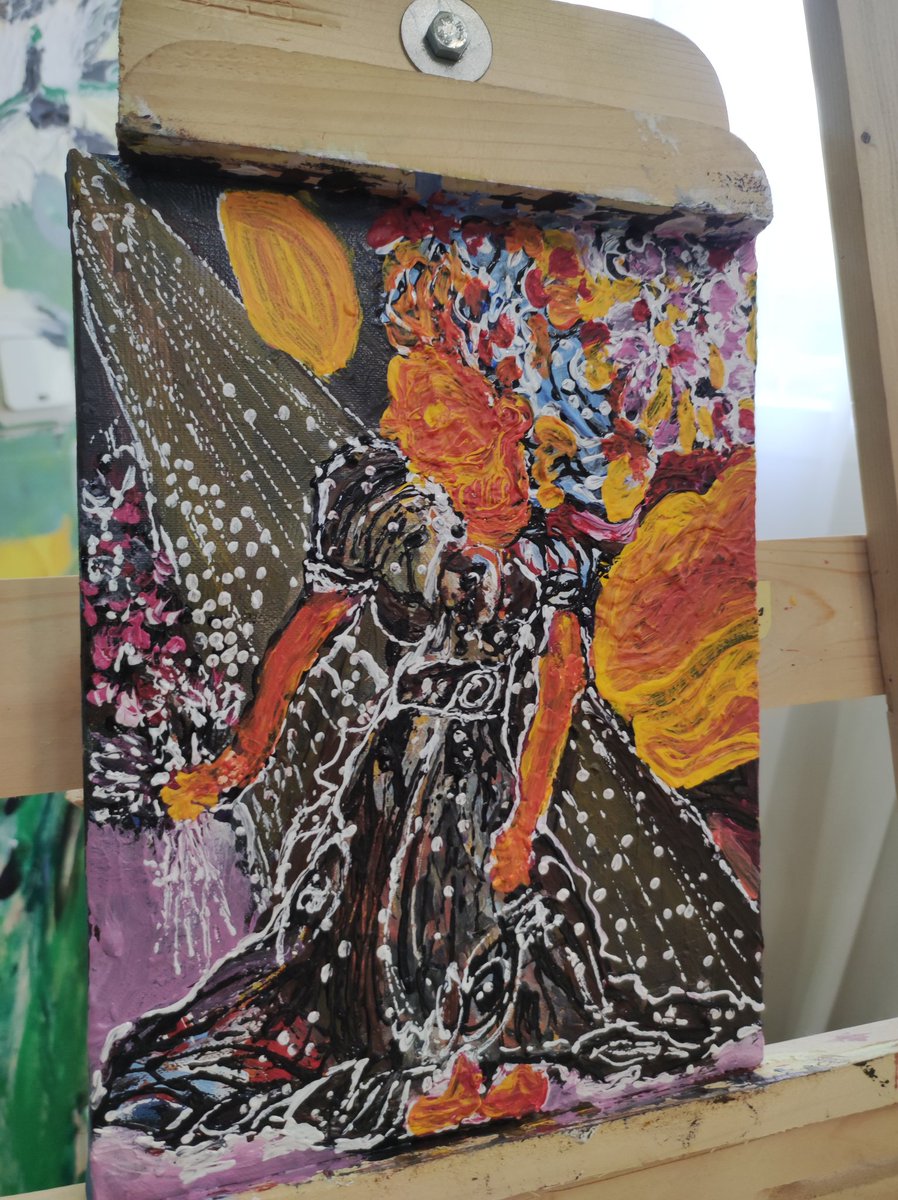 ManiHall11's tweet photo. GM NFT community! We're about the start our NFT painting stream. This is Fargol's progress so far. It's called Pondering Woman 😉
#NFT #nftarti̇st #NFTCommunity #NFTFam #streamer #TwitchStreamers #nftStreamer https://t.co/Dufgul9pGZ